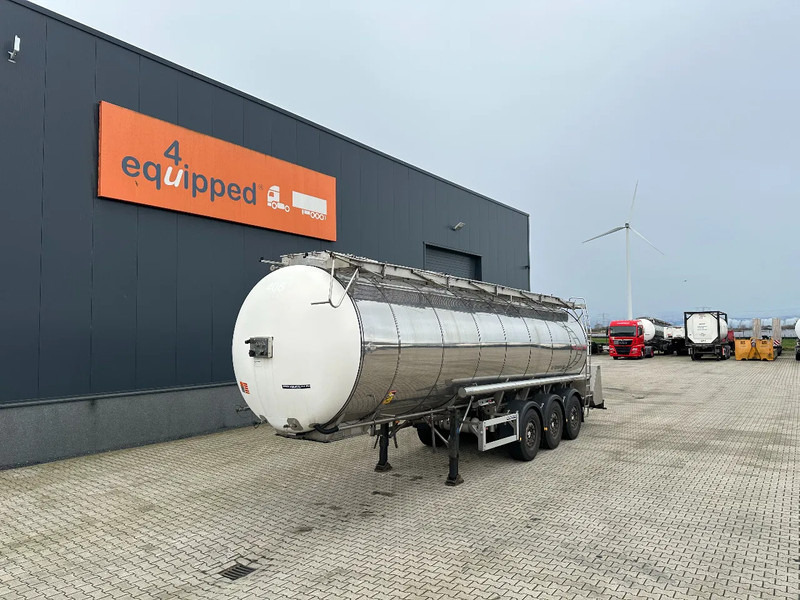 Feldbinder LEVENSMIDDELEN / FOOD / LEBENSMITTEL / 33.500L / 3-COMP / POMP / NL-trailer / APK: 12-2026, 10x beschikbaar - Naczepa cysterna: zdjęcie 1 Feldbinder LEVENSMIDDELEN / FOOD / LEBENSMITTEL / 33.500L / 3-COMP / POMP / NL-trailer / APK: 12-2026, 10x beschikbaar - Naczepa cysterna: zdjęcie 1