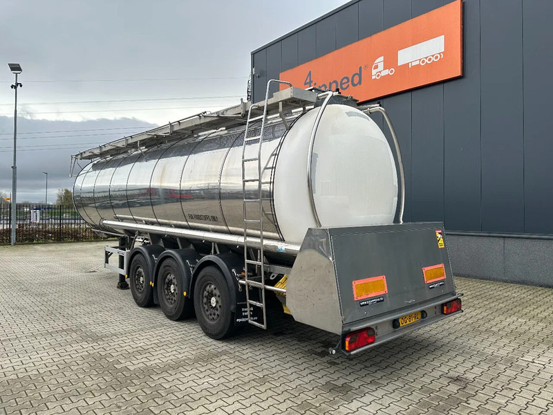 Feldbinder LEVENSMIDDELEN / FOOD / LEBENSMITTEL / 33.500L / 3-COMP / POMP / NL-trailer / APK: 12-2026, 10x beschikbaar - Naczepa cysterna: zdjęcie 4 Feldbinder LEVENSMIDDELEN / FOOD / LEBENSMITTEL / 33.500L / 3-COMP / POMP / NL-trailer / APK: 12-2026, 10x beschikbaar - Naczepa cysterna: zdjęcie 4