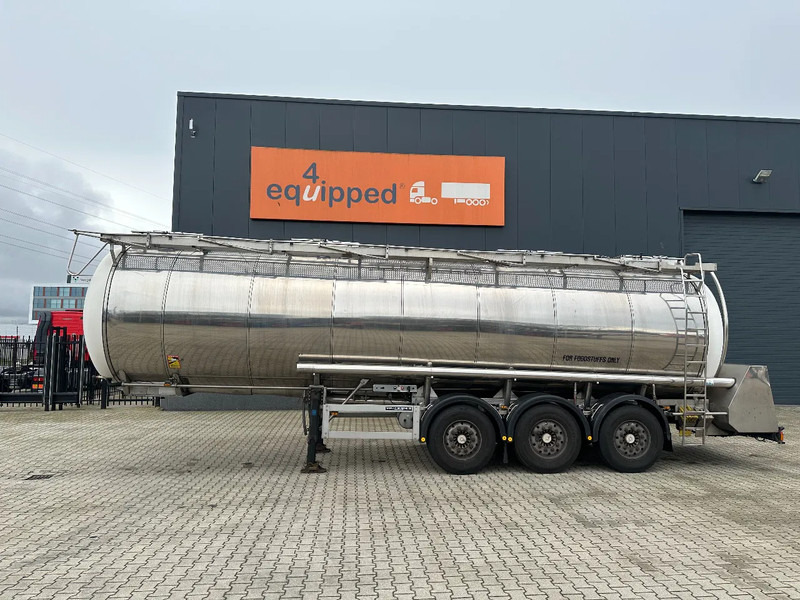 Feldbinder LEVENSMIDDELEN / FOOD / LEBENSMITTEL / 33.500L / 3-COMP / POMP / NL-trailer / APK: 12-2026, 10x beschikbaar - Naczepa cysterna: zdjęcie 3 Feldbinder LEVENSMIDDELEN / FOOD / LEBENSMITTEL / 33.500L / 3-COMP / POMP / NL-trailer / APK: 12-2026, 10x beschikbaar - Naczepa cysterna: zdjęcie 3