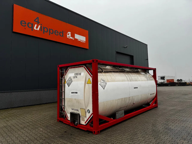 SINGAMAS 20FT ISO, 26.000L/1-COMP/3 BAFFELS/3 manholes, 5Y inspection: 07/2027 - Kontener zbiornikowy: zdjęcie 1 SINGAMAS 20FT ISO, 26.000L/1-COMP/3 BAFFELS/3 manholes, 5Y inspection: 07/2027 - Kontener zbiornikowy: zdjęcie 1