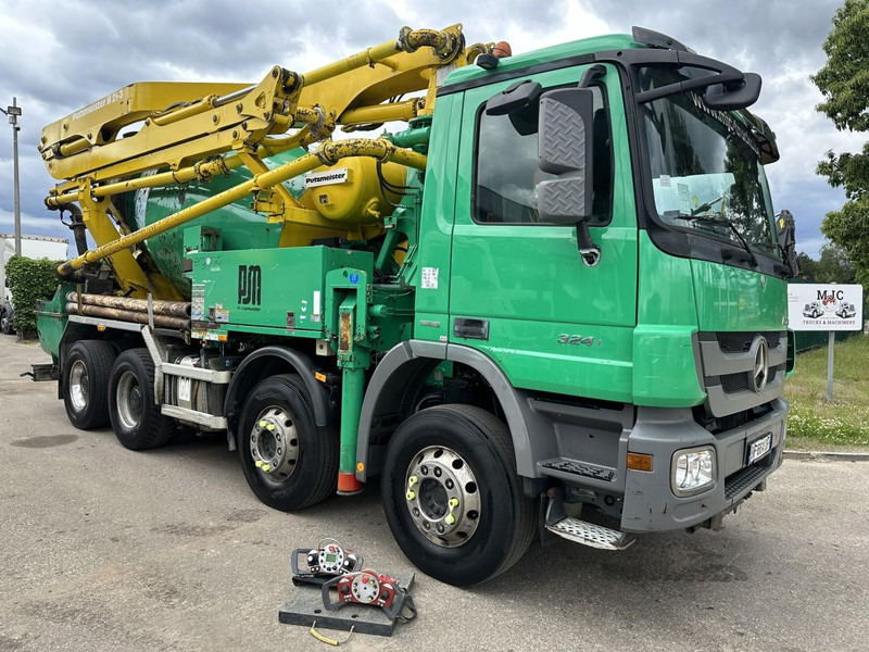 Mercedes-Benz ACTROS 3241 8x4 PUMI PM M 21-3 (21m) Putzmeister - *238.000km* / 1586H - EPS - BLADVERING / NAAFREDUCTIE - Pompa do betonu: zdjęcie 2 Mercedes-Benz ACTROS 3241 8x4 PUMI PM M 21-3 (21m) Putzmeister - *238.000km* / 1586H - EPS - BLADVERING / NAAFREDUCTIE - Pompa do betonu: zdjęcie 2