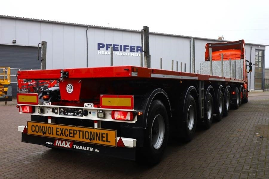 Naczepa platforma/ Burtowa MAX Trailer MAX410 The MAX410 with hydro-mechanical" steering: zdjęcie 8