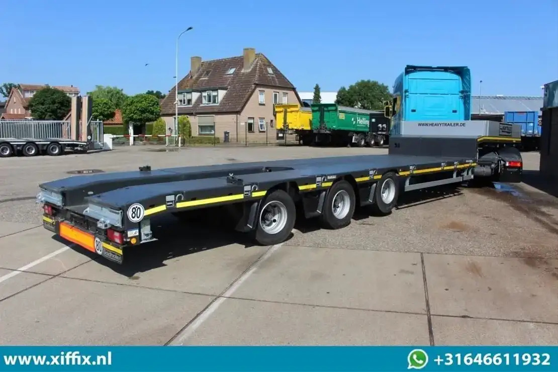 Goldhofer TE Huur 3-ass. Uitschuifbare semi dieplader / Naloop gestuurd - Naczepa niskopodwoziowa: zdjęcie 3 Goldhofer TE Huur 3-ass. Uitschuifbare semi dieplader / Naloop gestuurd - Naczepa niskopodwoziowa: zdjęcie 3