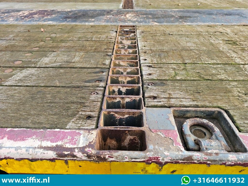 Naczepa platforma/ Burtowa Meusburger 3-ass. Vlakke uitschuifbare oplegger / 3x gestuurd: zdjęcie 9