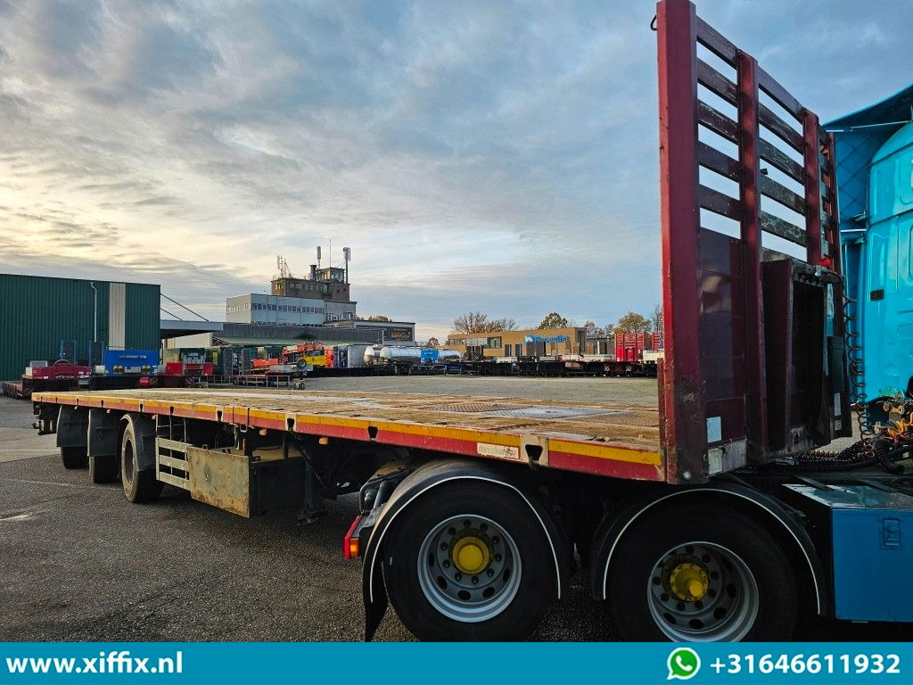 Naczepa platforma/ Burtowa Meusburger 3-ass. Vlakke uitschuifbare oplegger / 3x gestuurd: zdjęcie 11