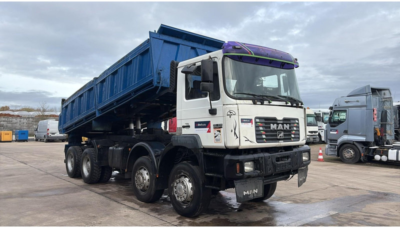 MAN 35.414 (6 CYLINDER / 8X6 / BIG AXLES / STEEL SUSP. / LAMES / GRAND PONT) - Wywrotka: zdjęcie 2 MAN 35.414 (6 CYLINDER / 8X6 / BIG AXLES / STEEL SUSP. / LAMES / GRAND PONT) - Wywrotka: zdjęcie 2