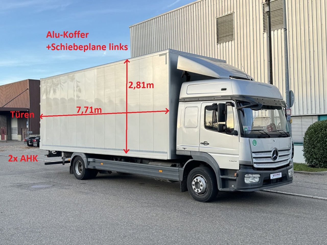 Mercedes-Benz Atego 1524 Alu-Koffer Schiebeplane Gr.Haus ATM - Samochód ciężarowy furgon: zdjęcie 1 Mercedes-Benz Atego 1524 Alu-Koffer Schiebeplane Gr.Haus ATM - Samochód ciężarowy furgon: zdjęcie 1