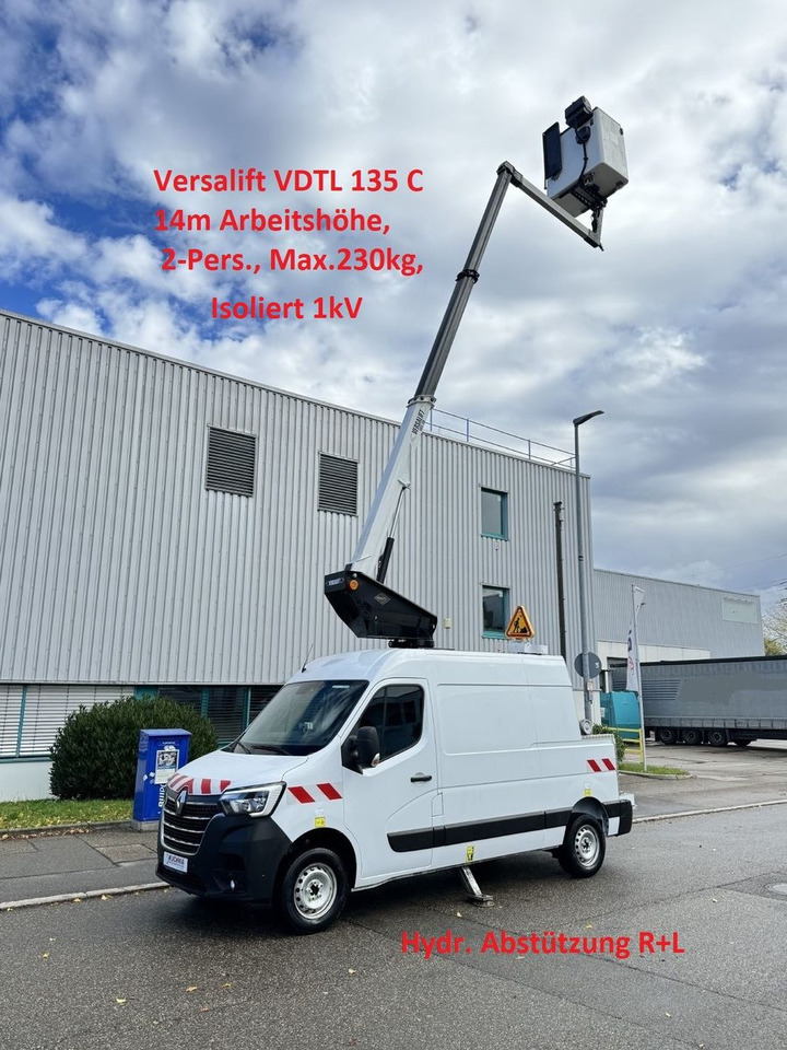 Renault MASTER Versalift VDTL 135 C, 14m 230kg Abstützun - Podnośnik koszowy w samochody ciężarowe: zdjęcie 1 Renault MASTER Versalift VDTL 135 C, 14m 230kg Abstützun - Podnośnik koszowy w samochody ciężarowe: zdjęcie 1
