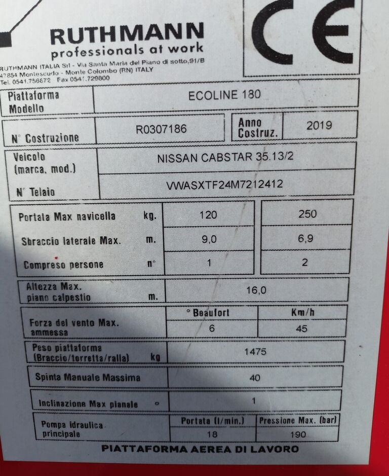 Nissan NT400 - Podnośnik koszowy w samochody ciężarowe: zdjęcie 4 Nissan NT400 - Podnośnik koszowy w samochody ciężarowe: zdjęcie 4