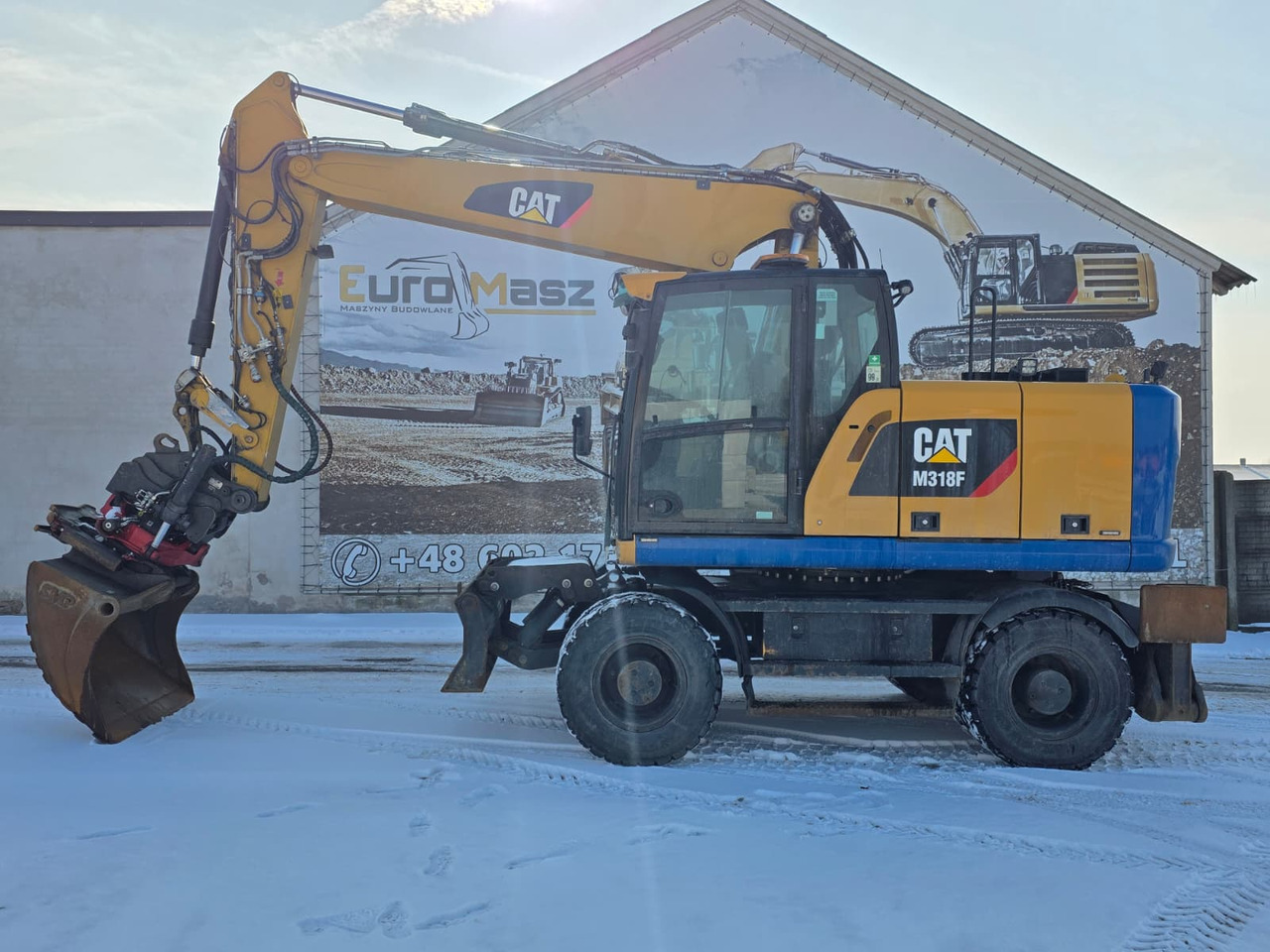 Caterpillar M318F, 2018 ROK, PODPORY + PŁUG, ROTOTILT - Koparka kołowa: zdjęcie 2 Caterpillar M318F, 2018 ROK, PODPORY + PŁUG, ROTOTILT - Koparka kołowa: zdjęcie 2