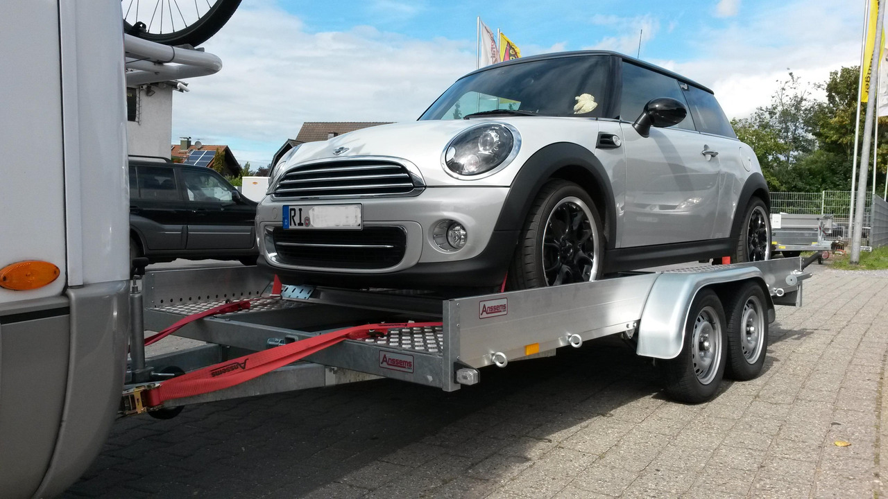 Anssems AMT ECO 2000 light 400x188x18cm (XL) Alurampen 2000kg Wohnmobilanhänger Januar Aktion - Przyczepa do przewozu samochodów: zdjęcie 1 Anssems AMT ECO 2000 light 400x188x18cm (XL) Alurampen 2000kg Wohnmobilanhänger Januar Aktion - Przyczepa do przewozu samochodów: zdjęcie 1