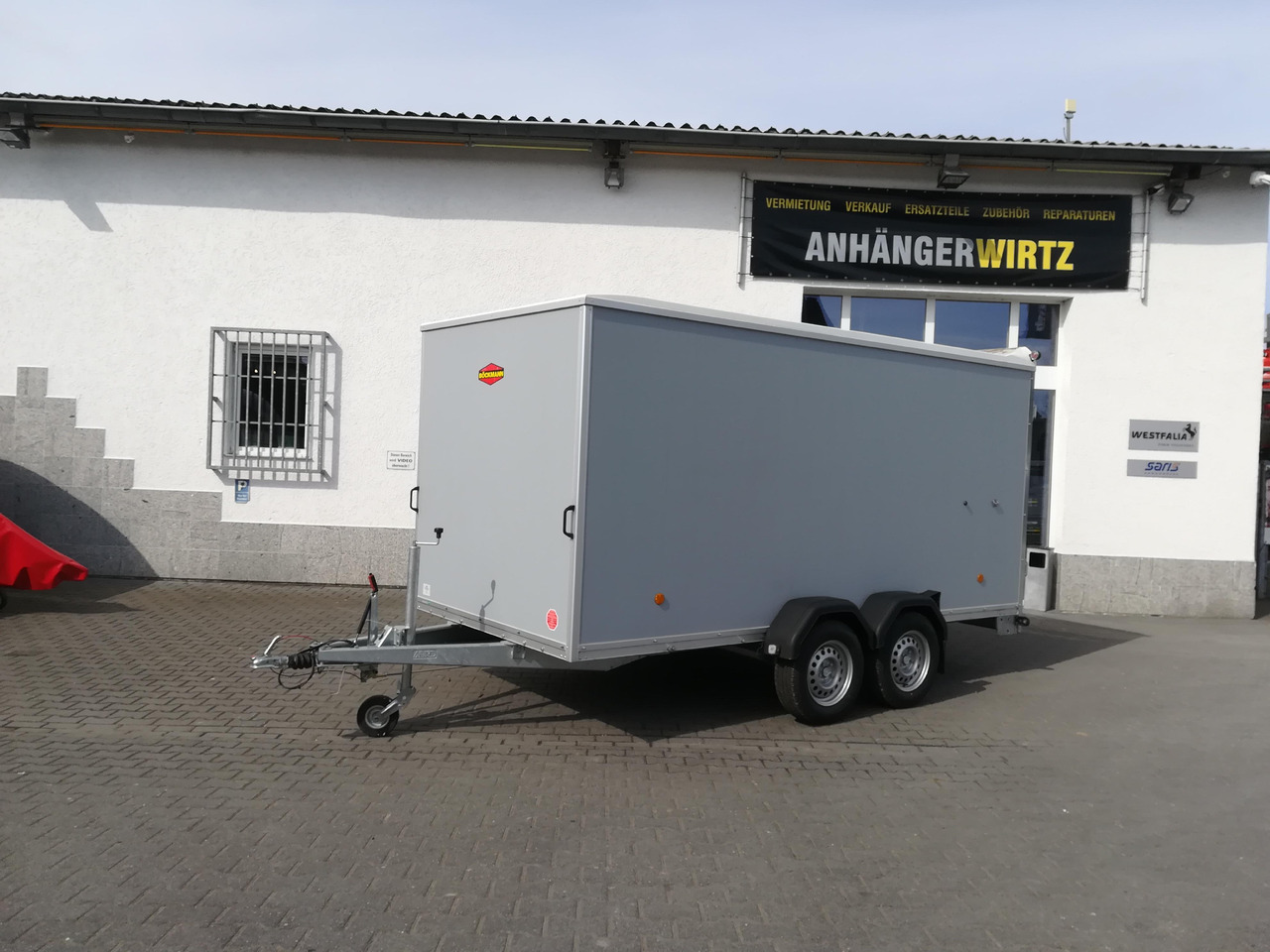 Böckmann Koffer KT 4018/27 M grau 400x185x182cm (XL) 2700kg - Przyczepa zamknięte nadwozie: zdjęcie 1 Böckmann Koffer KT 4018/27 M grau 400x185x182cm (XL) 2700kg - Przyczepa zamknięte nadwozie: zdjęcie 1