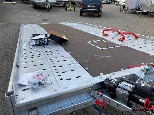 Brian James T6 Transporter, 230-6553, 5500 x 2220 mm, 3,5 to. kippbar mit Auffahrrampe - Przyczepa do przewozu samochodów: zdjęcie 4 Brian James T6 Transporter, 230-6553, 5500 x 2220 mm, 3,5 to. kippbar mit Auffahrrampe - Przyczepa do przewozu samochodów: zdjęcie 4