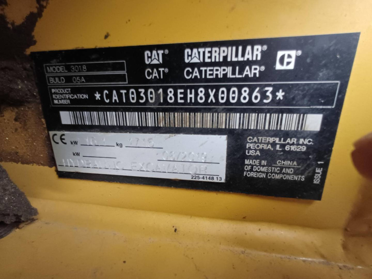 CAT 301.8-05 - Koparka gąsienicowa: zdjęcie 5 CAT 301.8-05 - Koparka gąsienicowa: zdjęcie 5