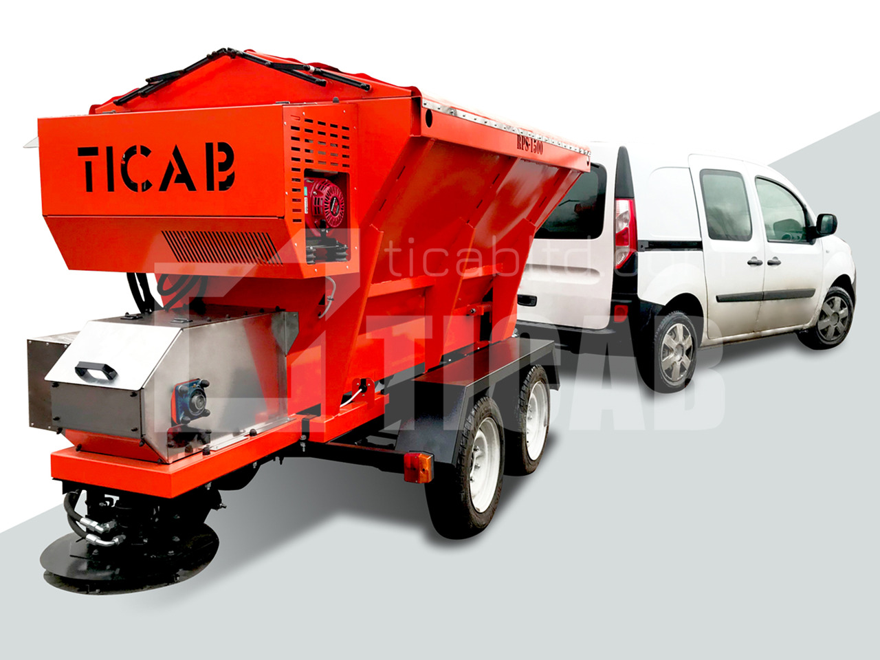 TICAB New Salt and Sand Spreader, Hopper spreader,Manufacturer, 1,5m³ - Naczepa taśmowa: zdjęcie 1 TICAB New Salt and Sand Spreader, Hopper spreader,Manufacturer, 1,5m³ - Naczepa taśmowa: zdjęcie 1