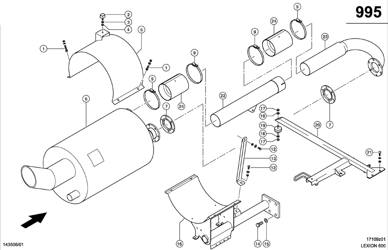 Claas Lexion 600 OPASKA 0007435900 (Układ wydechowy) - Układ wydechowy do Kombajnów zbożowych: zdjęcie 1 Claas Lexion 600 OPASKA 0007435900 (Układ wydechowy) - Układ wydechowy do Kombajnów zbożowych: zdjęcie 1