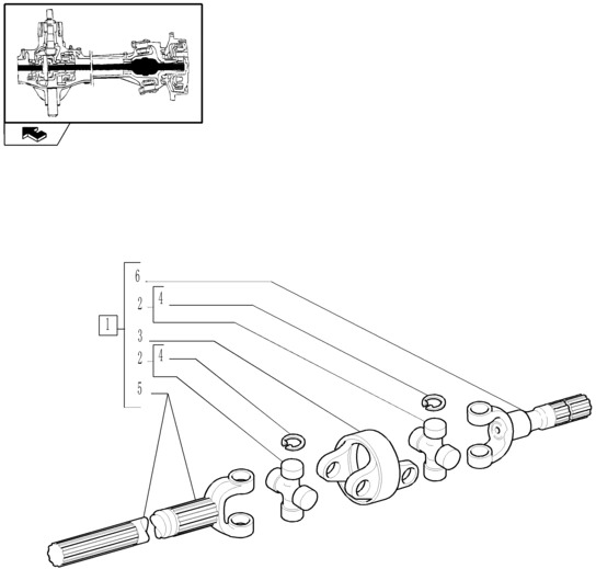 New Holland T6010 T6090 T6070 Półoś przegubowa 87361044 - Półoś do Maszyn rolniczych: zdjęcie 1 New Holland T6010 T6090 T6070 Półoś przegubowa 87361044 - Półoś do Maszyn rolniczych: zdjęcie 1
