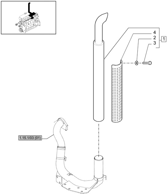 New Holland T6010 Tłumik 87324753 - Tłumik do Traktorów rolniczych: zdjęcie 1 New Holland T6010 Tłumik 87324753 - Tłumik do Traktorów rolniczych: zdjęcie 1
