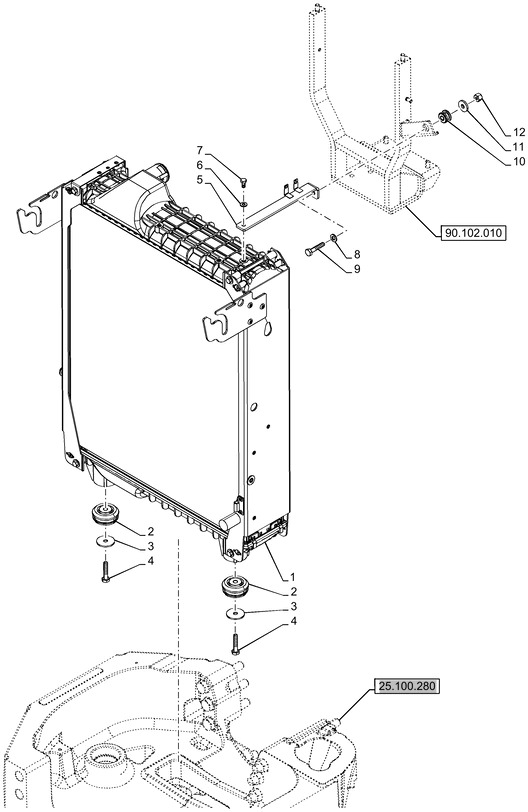 New Holland T6070 Chłodnica 48060105 - Chłodnica do Maszyn rolniczych: zdjęcie 1 New Holland T6070 Chłodnica 48060105 - Chłodnica do Maszyn rolniczych: zdjęcie 1