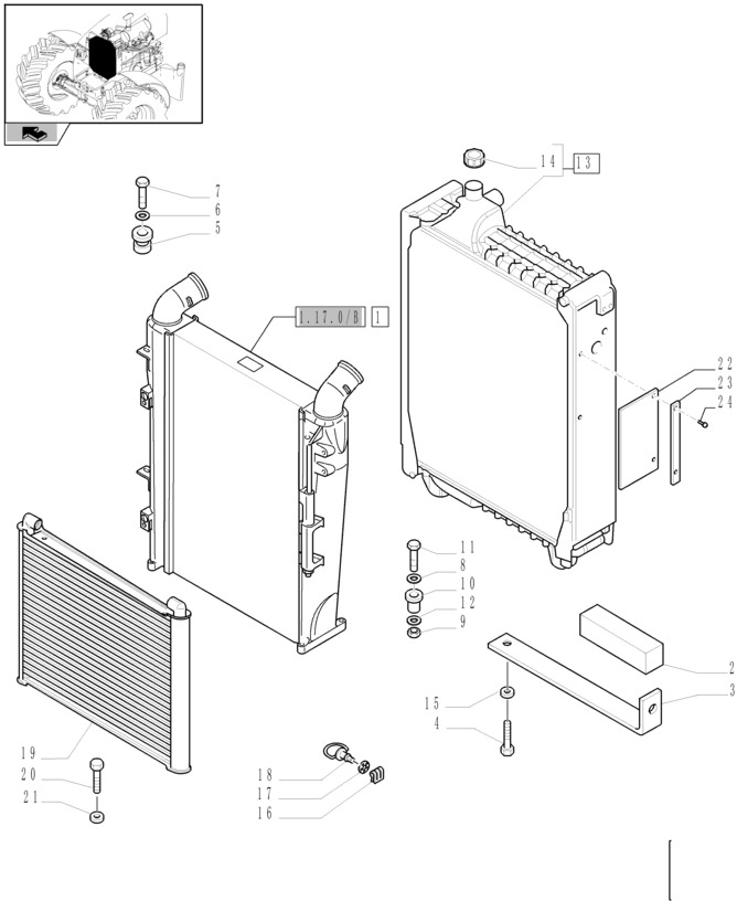 New Holland T6090 Chłodnica 87737098 - Chłodnica do Maszyn rolniczych: zdjęcie 1 New Holland T6090 Chłodnica 87737098 - Chłodnica do Maszyn rolniczych: zdjęcie 1