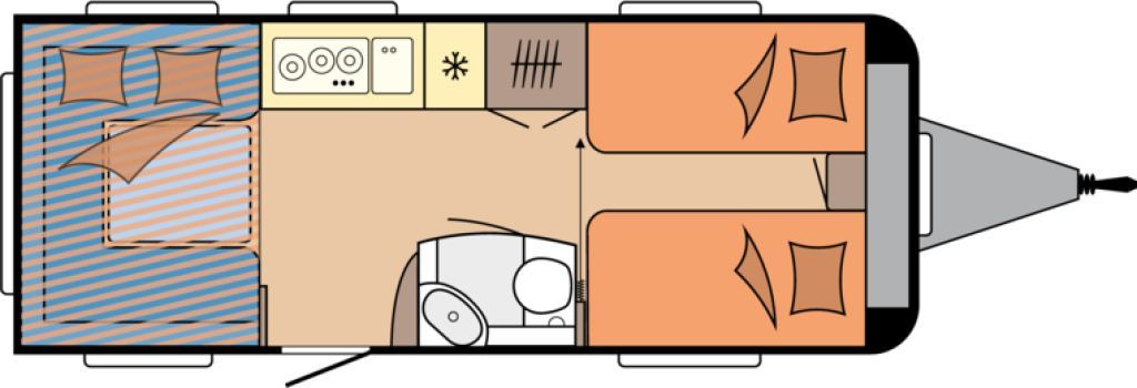 Hobby De Luxe 515 UHL 2000kg. Backofen, Dunsthaube + - Przyczepa kempingowa: zdjęcie 2 Hobby De Luxe 515 UHL 2000kg. Backofen, Dunsthaube + - Przyczepa kempingowa: zdjęcie 2