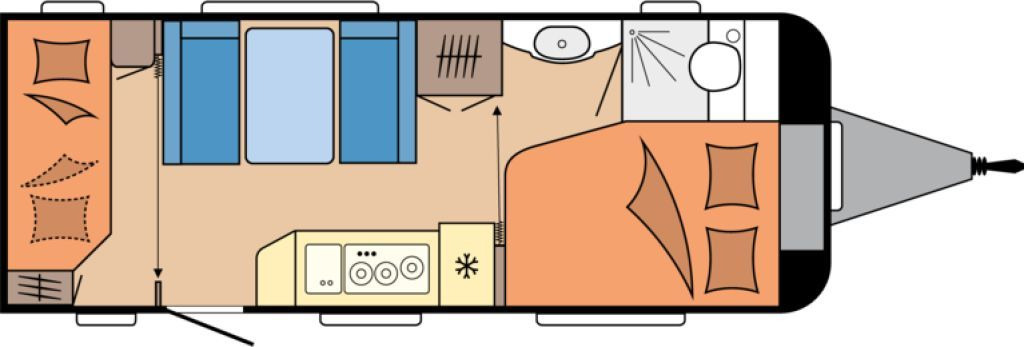 Hobby De Luxe 540 KMFe 2026 GARAGE AUTARK 1800kg. - Przyczepa kempingowa: zdjęcie 2 Hobby De Luxe 540 KMFe 2026 GARAGE AUTARK 1800kg. - Przyczepa kempingowa: zdjęcie 2