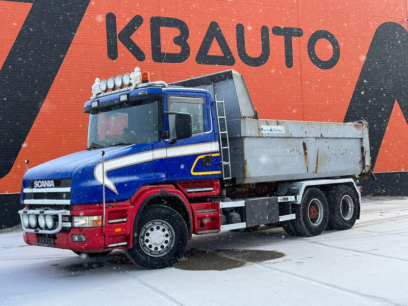 Scania T 144 460 6x2 V8 TORPEDO / FULL STEEL / DRUM BRAKES / BIG AXLE / BOX L=4701 mm - Wywrotka: zdjęcie 1 Scania T 144 460 6x2 V8 TORPEDO / FULL STEEL / DRUM BRAKES / BIG AXLE / BOX L=4701 mm - Wywrotka: zdjęcie 1