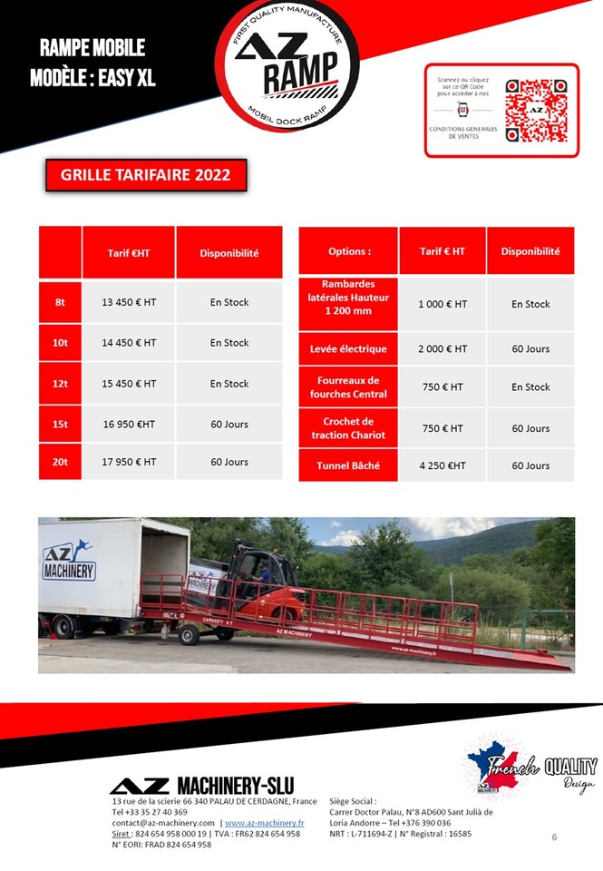 AZ RAMP EASY-XL 8 mobile loading ramp - Rampa załadunkowa: zdjęcie 4 AZ RAMP EASY-XL 8 mobile loading ramp - Rampa załadunkowa: zdjęcie 4