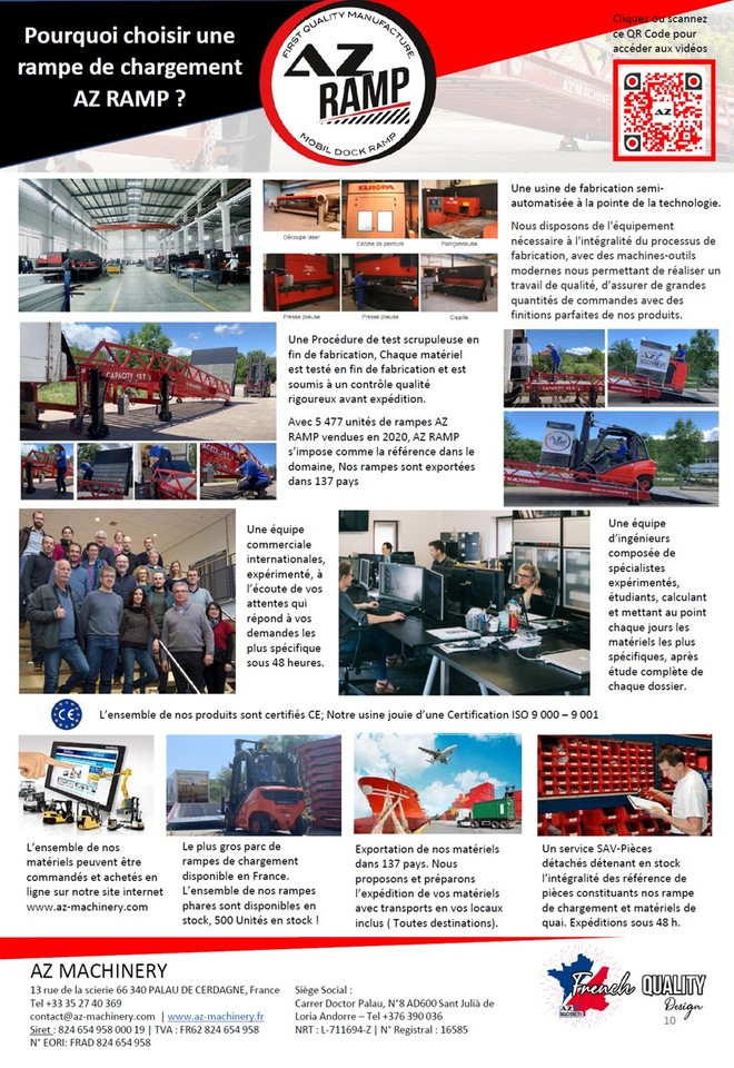 AZ RAMP EASY-XL 8 mobile loading ramp - Rampa załadunkowa: zdjęcie 5 AZ RAMP EASY-XL 8 mobile loading ramp - Rampa załadunkowa: zdjęcie 5