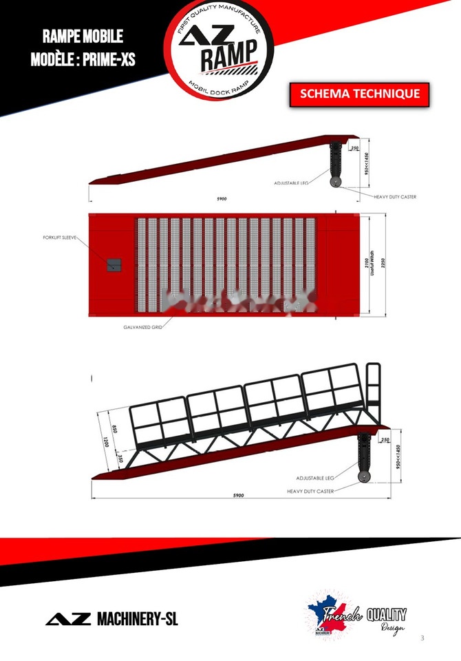 AZ RAMP PRIME XS-6 mobile loading ramp - Rampa załadunkowa: zdjęcie 3 AZ RAMP PRIME XS-6 mobile loading ramp - Rampa załadunkowa: zdjęcie 3