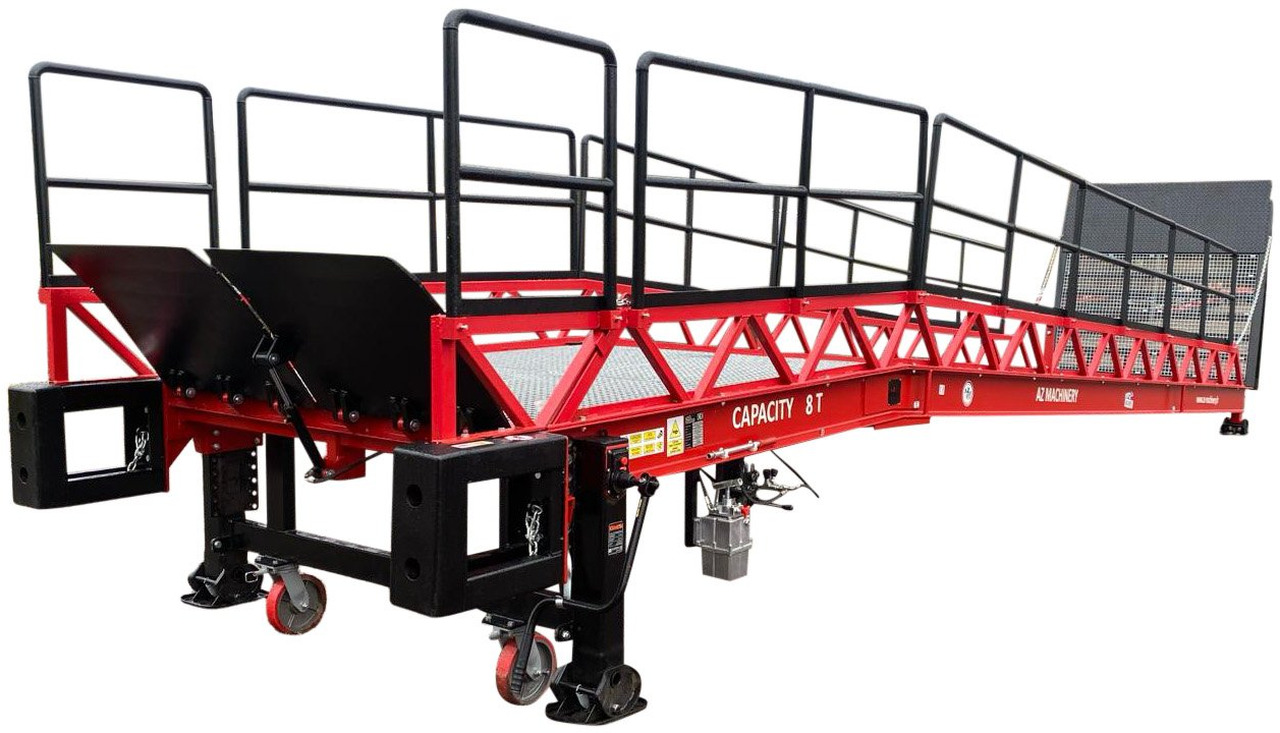 Loading Ramp with with hydraulic folding bridge - AZ RAMP - STAR-OTC- 8T. 8 ton capacity - Rampa załadunkowa: zdjęcie 1 Loading Ramp with with hydraulic folding bridge - AZ RAMP - STAR-OTC- 8T. 8 ton capacity - Rampa załadunkowa: zdjęcie 1