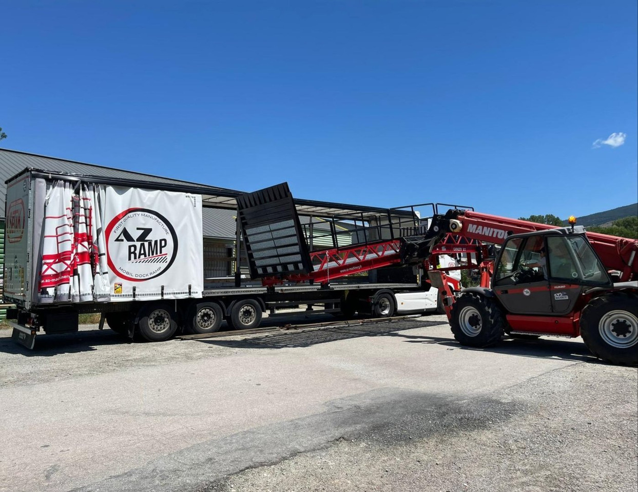 Nowy Rampa załadunkowa Loading Ramp with with hydraulic tilting bridge -  AZ RAMP - STAR- 8T. 8 ton capacity: zdjęcie 5