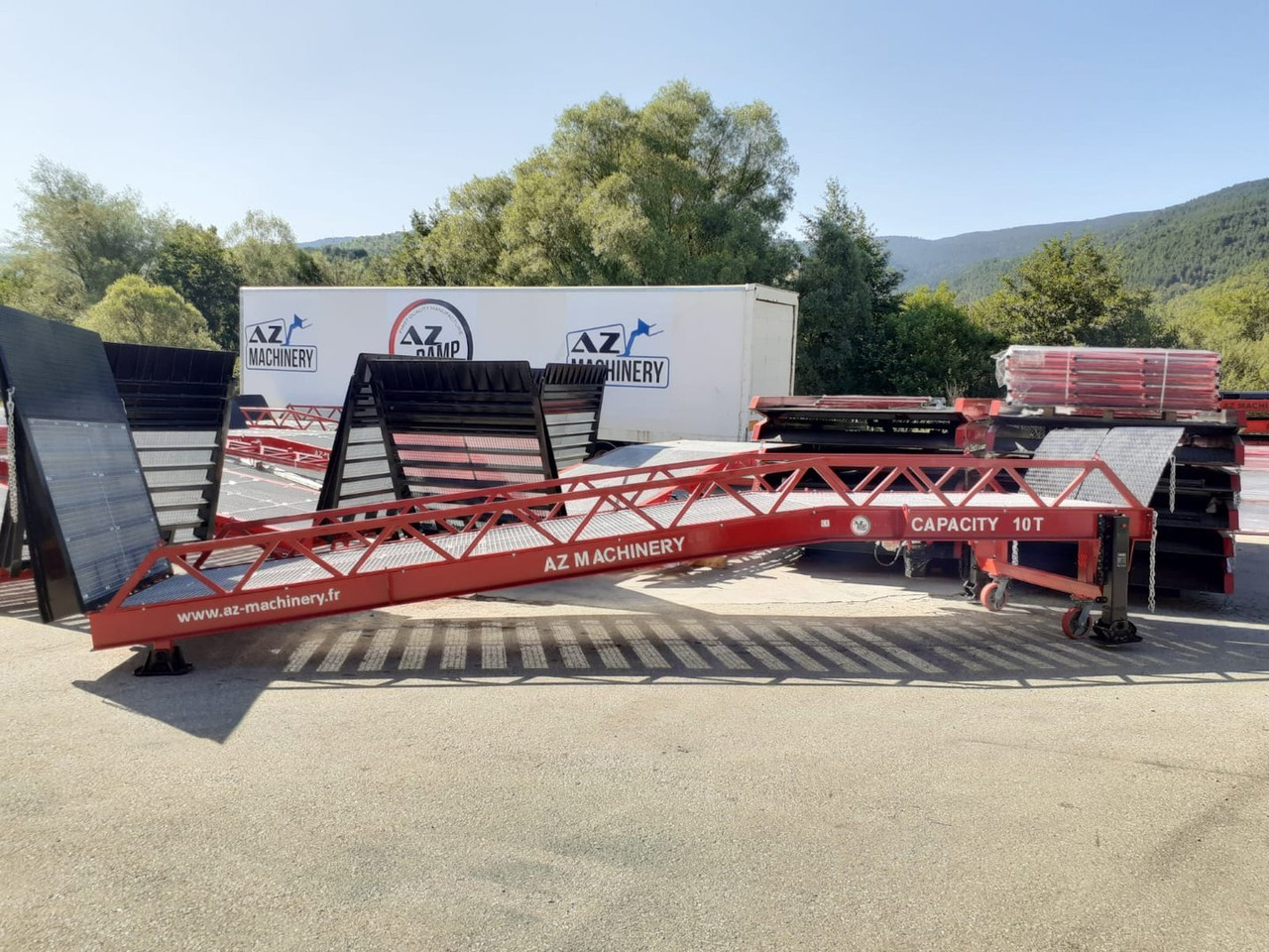 Nowy Rampa załadunkowa Loading Ramp with with hydraulic tilting bridge -  AZ RAMP - STAR- 8T. 8 ton capacity: zdjęcie 20