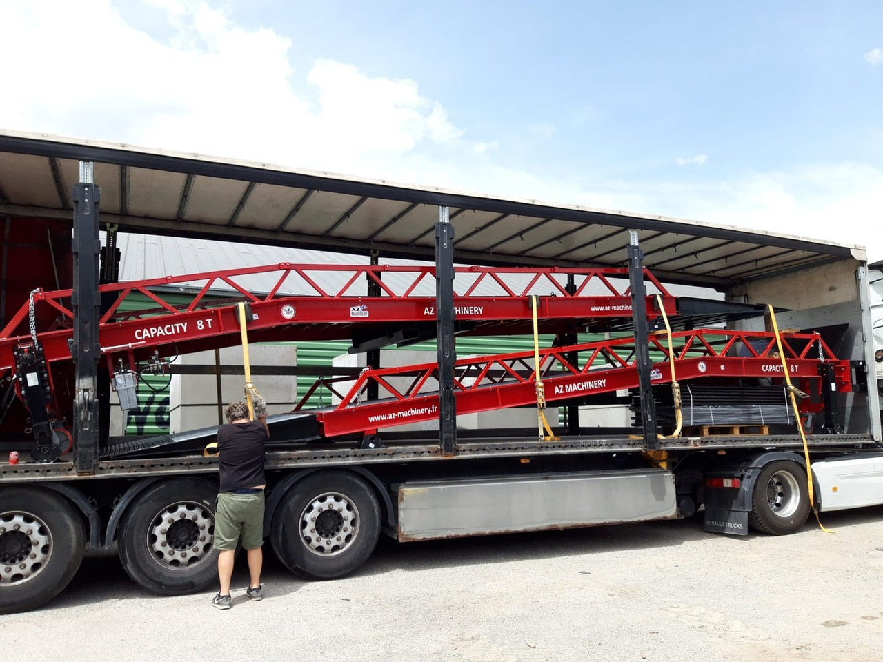 Nowy Rampa załadunkowa Loading Ramp with with hydraulic tilting bridge -  AZ RAMP - STAR- 8T. 8 ton capacity: zdjęcie 6