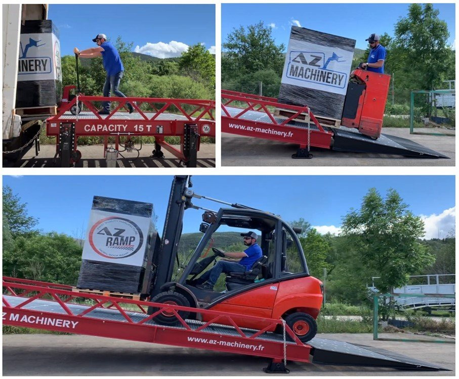 Nowy Rampa załadunkowa Loading Ramp with with hydraulic tilting bridge -  AZ RAMP - STAR- 8T. 8 ton capacity: zdjęcie 17