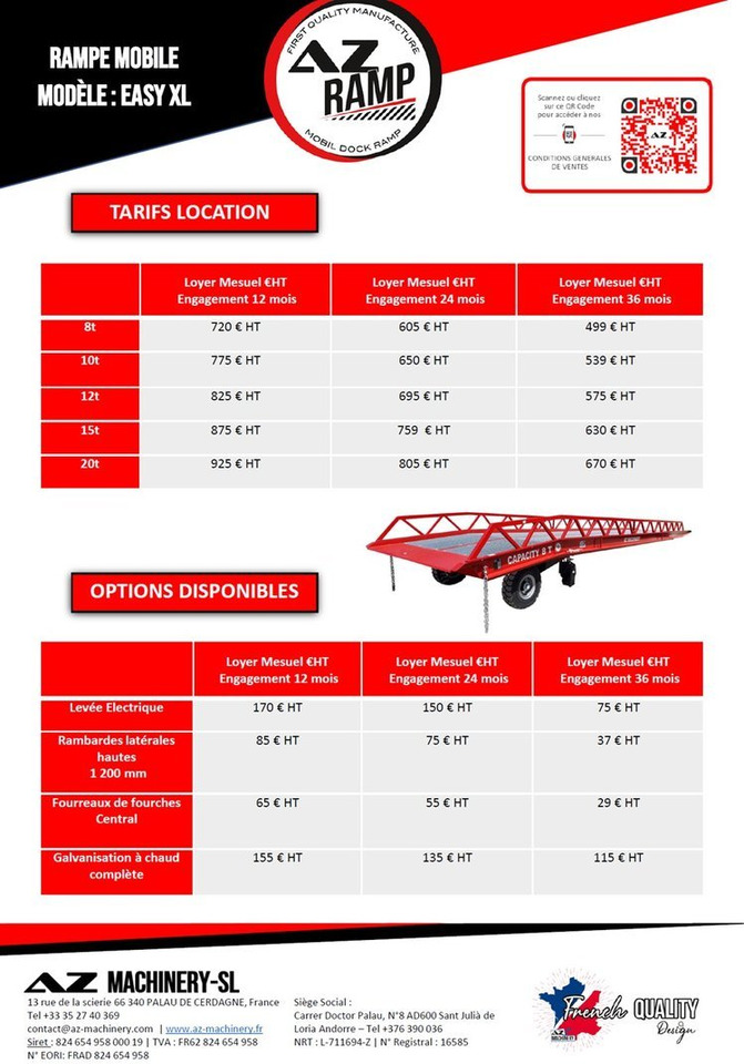 **RENTAL 12-24-36 Month** AZ RAMP-EASY XL-8 . Mobil Loading Ramp - Rampa załadunkowa: zdjęcie 2 **RENTAL 12-24-36 Month** AZ RAMP-EASY XL-8 . Mobil Loading Ramp - Rampa załadunkowa: zdjęcie 2