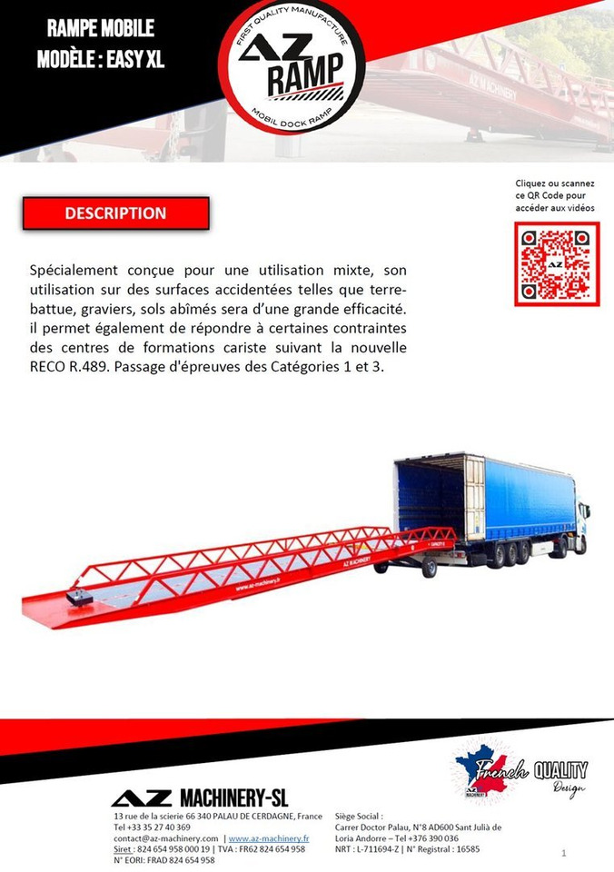 **RENTAL 12-24-36 Month** AZ RAMP-EASY XL-8 . Mobil Loading Ramp - Rampa załadunkowa: zdjęcie 3 **RENTAL 12-24-36 Month** AZ RAMP-EASY XL-8 . Mobil Loading Ramp - Rampa załadunkowa: zdjęcie 3