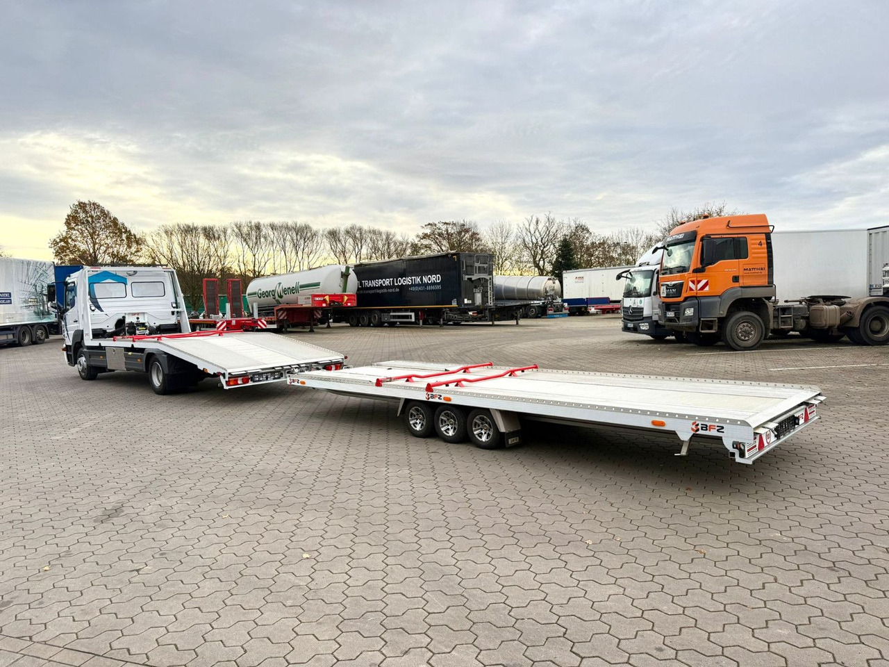 Ciężarówka do przewozu samochodów Mercedes-Benz Atego 918L Autotransporter mit BFZ Anhänger: zdjęcie 6