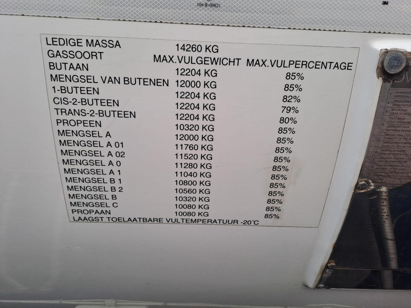 Samochód ciężarowy cysterna DAF FAN CF75. 6x2 -24030 Liter Gas tank truck ID 2.166 Rootselaar, flowmeter, pump, sunroof on tank: zdjęcie 14 Samochód ciężarowy cysterna DAF FAN CF75. 6x2 -24030 Liter Gas tank truck ID 2.166 Rootselaar, flowmeter, pump, sunroof on tank: zdjęcie 14