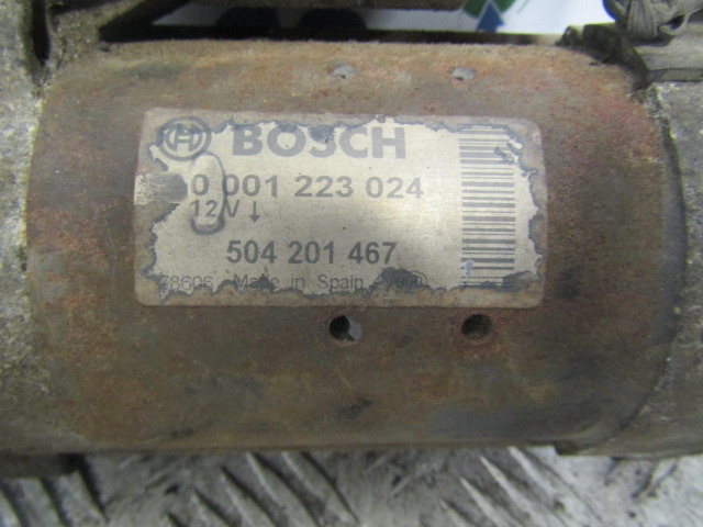 IVECO DAILY 3.0 (FICE 3481C) STARTER MOTOR BOSCH P/NO 0-001223024 - Układ elektryczny do Samochodów ciężarowych: zdjęcie 2 IVECO DAILY 3.0 (FICE 3481C) STARTER MOTOR BOSCH P/NO 0-001223024 - Układ elektryczny do Samochodów ciężarowych: zdjęcie 2