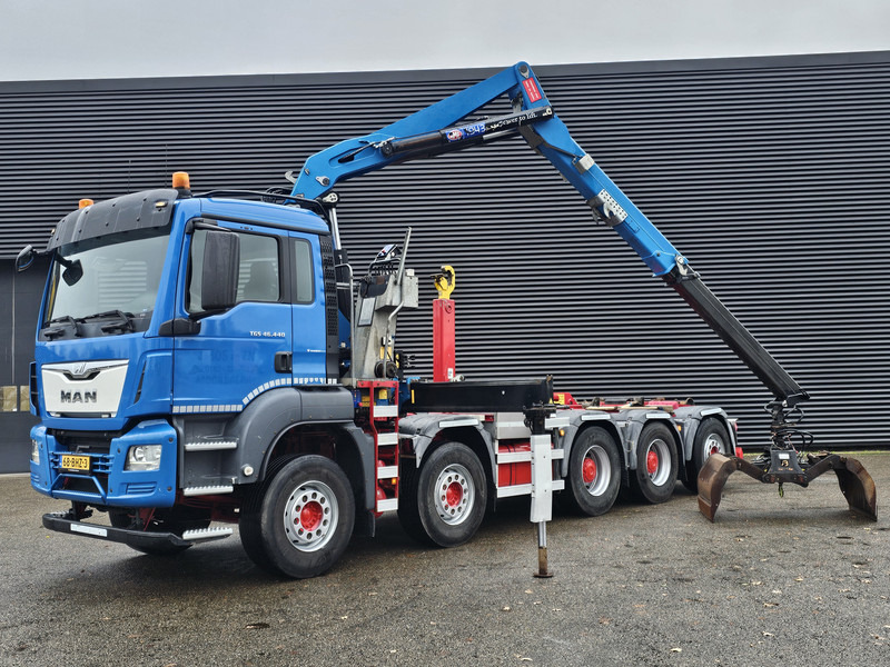 MAN TGS 47.440 BBL / 10X4 HOOKLIFT + Z CRANE - Ciężarówka hakowiec, Samochod ciężarowy z HDS: zdjęcie 3 MAN TGS 47.440 BBL / 10X4 HOOKLIFT + Z CRANE - Ciężarówka hakowiec, Samochod ciężarowy z HDS: zdjęcie 3