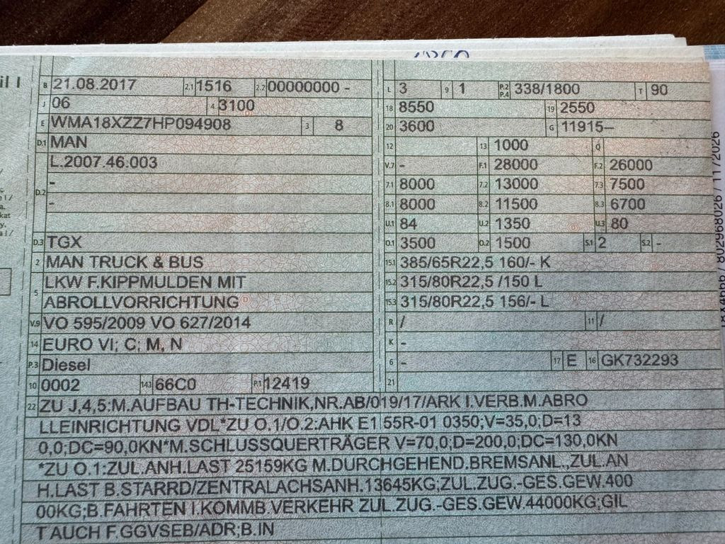 MAN 26.460 6X2 Retarder Klima Navigation guter Zust. MAN 26.460 6X2 Retarder Klima Navigation guter Zust. - Ciężarówka hakowiec: zdjęcie 2 MAN 26.460 6X2 Retarder Klima Navigation guter Zust. MAN 26.460 6X2 Retarder Klima Navigation guter Zust. - Ciężarówka hakowiec: zdjęcie 2