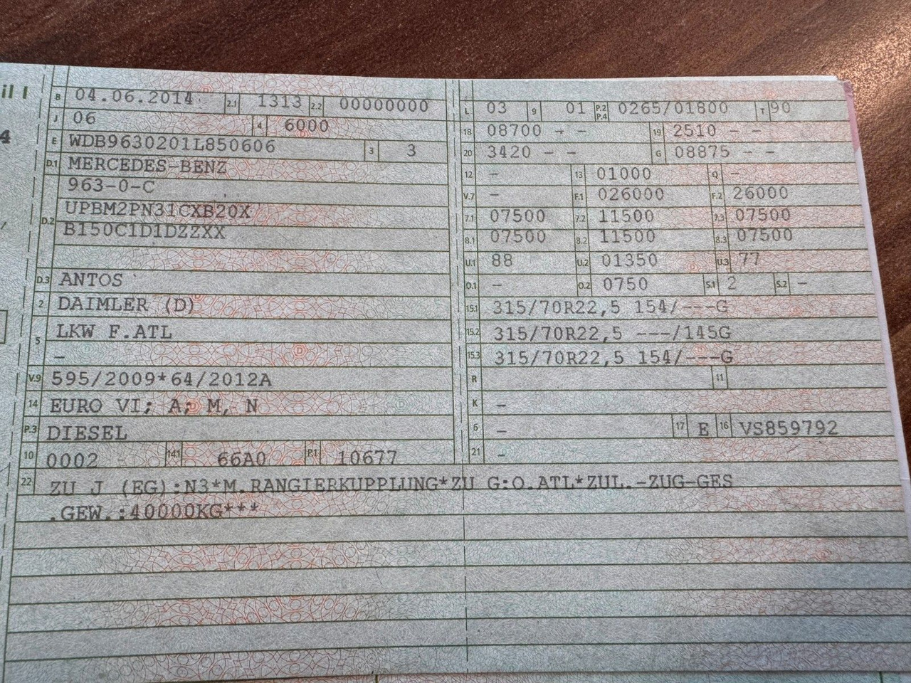 Mercedes-Benz 2536 ADR Valid & kipphydraulik für Gastank - Samochód ciężarowy cysterna: zdjęcie 2 Mercedes-Benz 2536 ADR Valid & kipphydraulik für Gastank - Samochód ciężarowy cysterna: zdjęcie 2