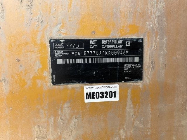 CAT 777D - Wozidło sztywnoramowe: zdjęcie 5 CAT 777D - Wozidło sztywnoramowe: zdjęcie 5