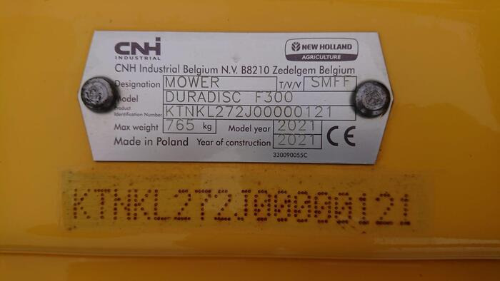 New Holland DuraDisc F 300 - Kosiarka rolnicza: zdjęcie 5 New Holland DuraDisc F 300 - Kosiarka rolnicza: zdjęcie 5