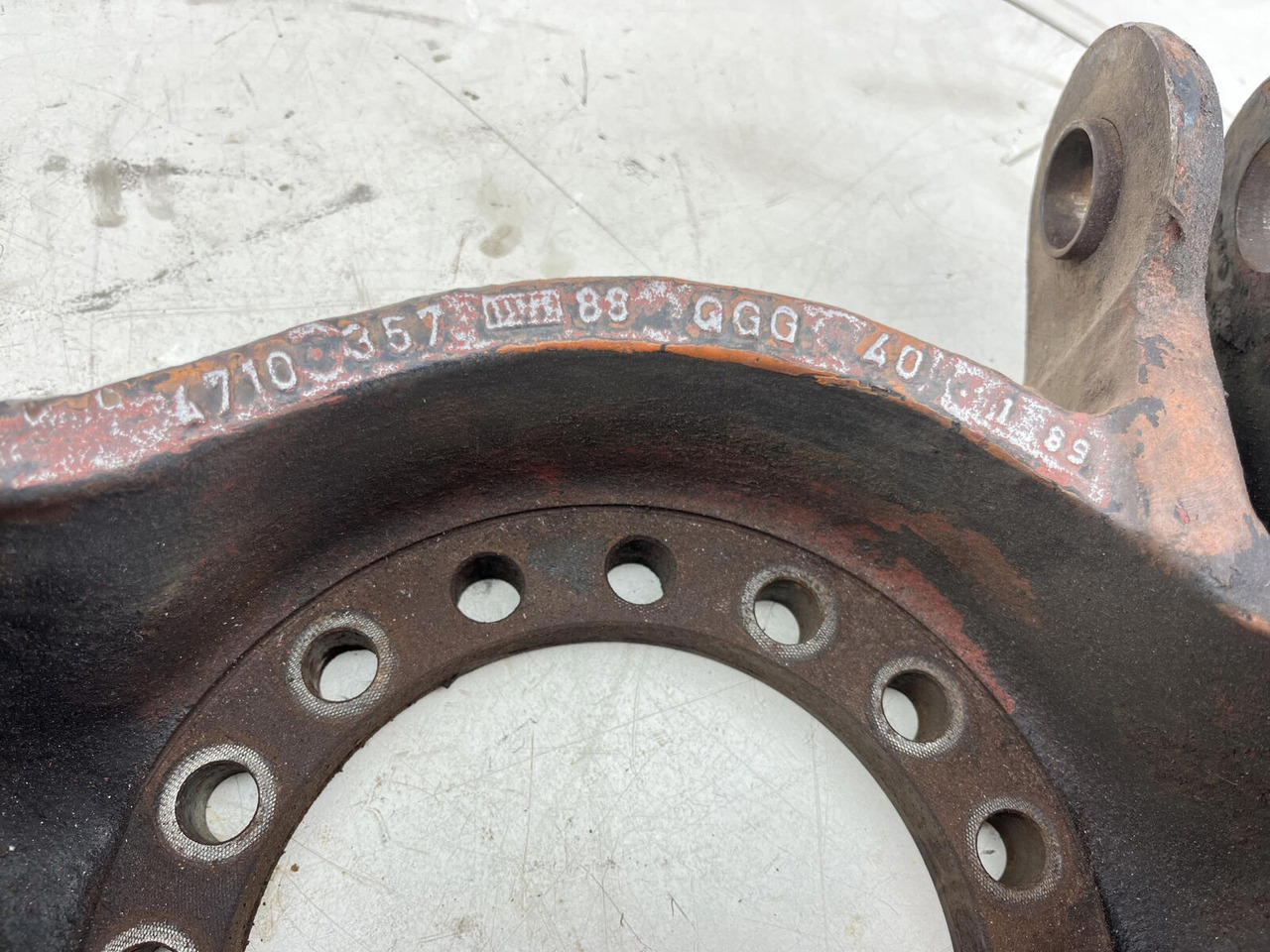 Zwrotnica do Żurawi/ Dźwigów FAUN RTF 50 Steering knuckle 16 holes axle 1 left: zdjęcie 9