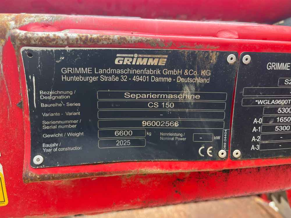 Grimme CS 150 - Kombajn ziemniaczany: zdjęcie 3 Grimme CS 150 - Kombajn ziemniaczany: zdjęcie 3