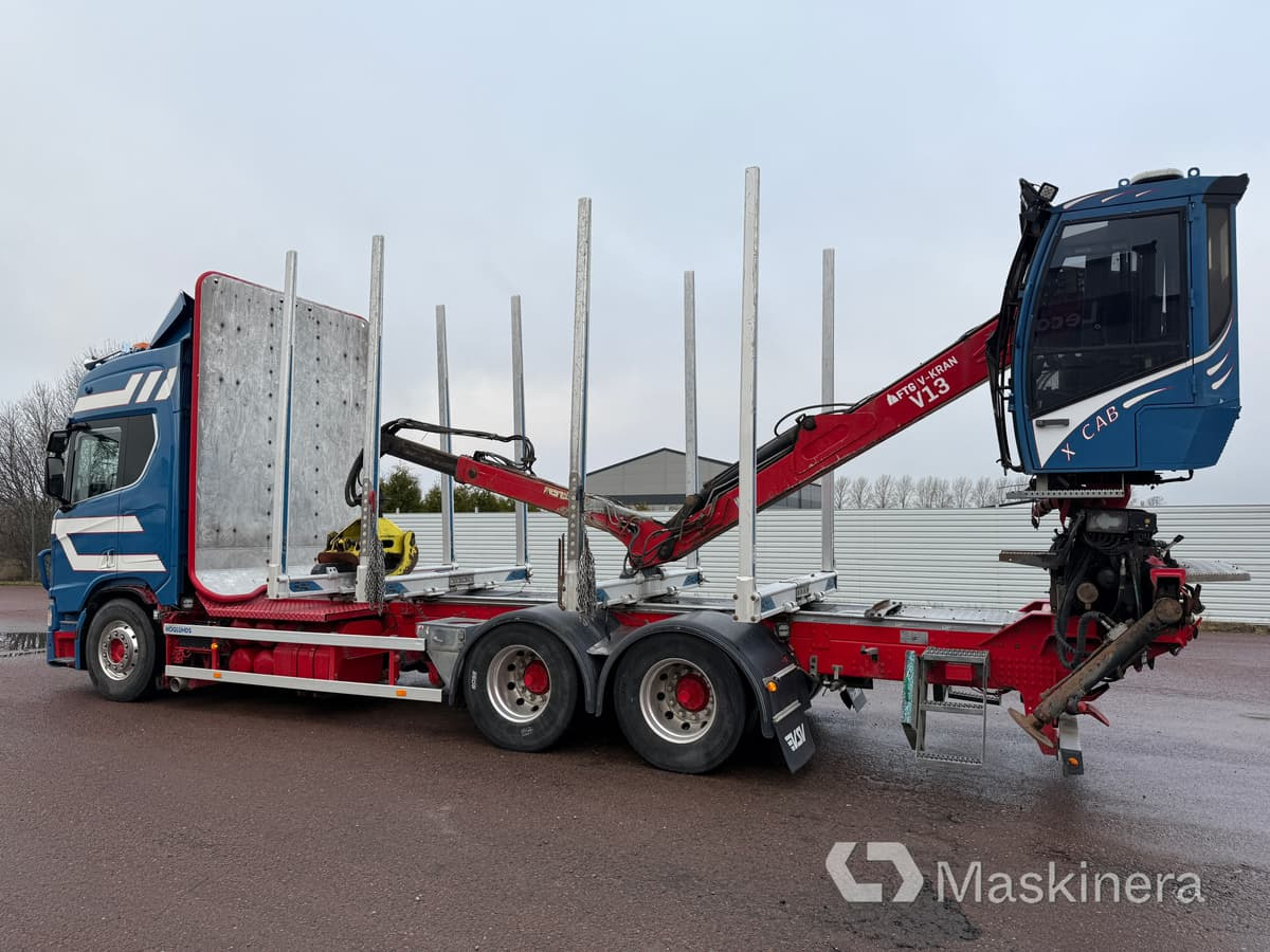 Timmerbil Scania R650B 6X4 - Samochód do drewna, Samochod ciężarowy z HDS: zdjęcie 3 Timmerbil Scania R650B 6X4 - Samochód do drewna, Samochod ciężarowy z HDS: zdjęcie 3