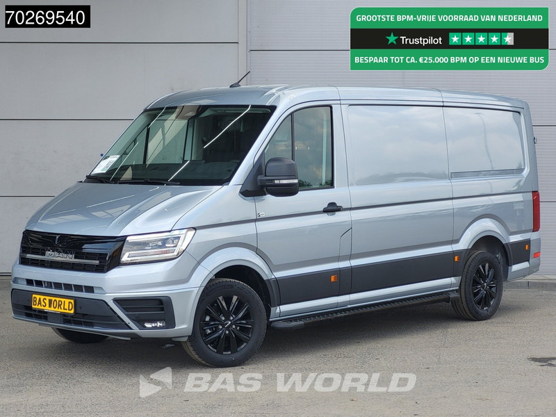 MAN TGE 3.180 Automaat 2025 Black Edition model Facelift L3H2 Navi CarPlay Camera L2H1 10m3 Airco Cruise control - Furgon: zdjęcie 1 MAN TGE 3.180 Automaat 2025 Black Edition model Facelift L3H2 Navi CarPlay Camera L2H1 10m3 Airco Cruise control - Furgon: zdjęcie 1