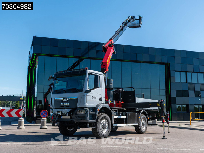 MAN TGM 18.320 4X4 NEW 4x4 Palfinger PK 27002-SH D Crane manbasket Steelsuspension - Samochód ciężarowy skrzyniowy/ Platforma, Samochod ciężarowy z HDS: zdjęcie 3 MAN TGM 18.320 4X4 NEW 4x4 Palfinger PK 27002-SH D Crane manbasket Steelsuspension - Samochód ciężarowy skrzyniowy/ Platforma, Samochod ciężarowy z HDS: zdjęcie 3